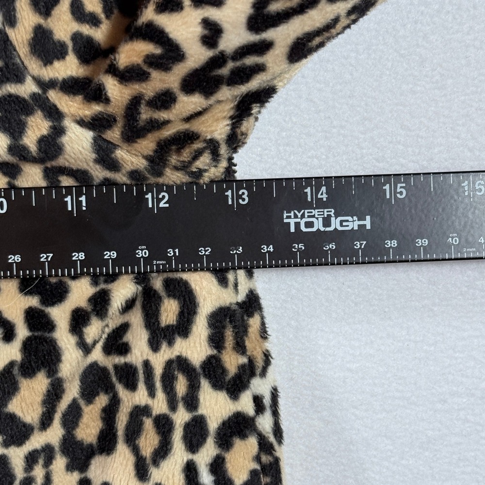 Gymboree Faux Fur Jacket Girls 2T-3T Leopard Print Hooded Ears Pink Lining Coat - Picture 8 of 8